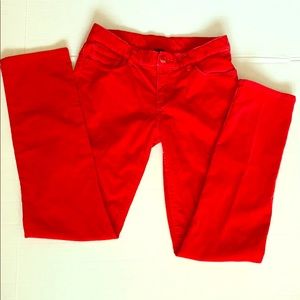 GAP 14 Red Pinwale Corduroy EUC Adj Waist